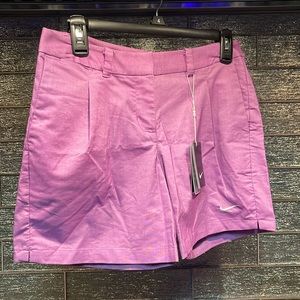 New Nike Golf Shorts Pink Lavender Dri-Fit Size 4